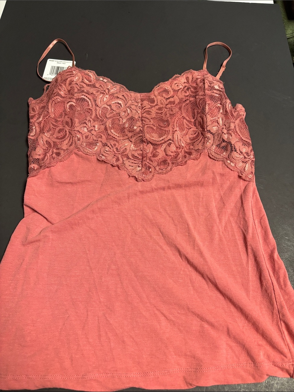 Eyeshadow Lace-Trim Chemise in Rose